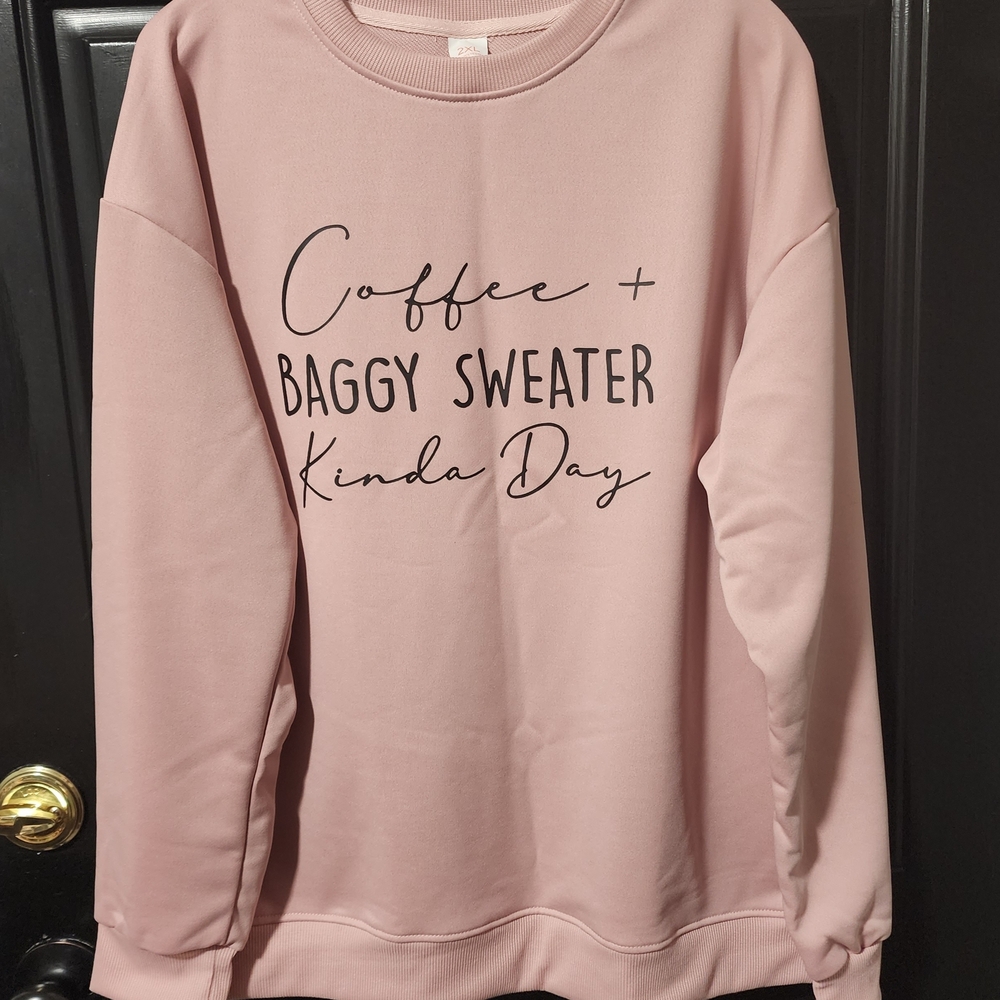 Casual Pink Graphic Sweatshirt